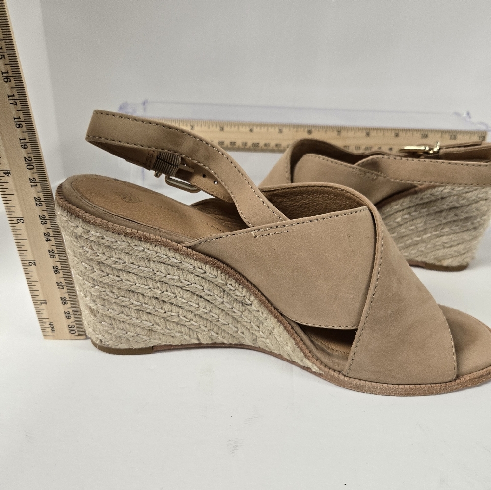 Antonio Melani "Parla" Tan Wedge Espadrille Sandals in size 10